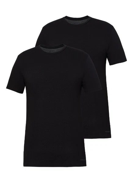 2li Paket Erkek Tshirt Tender Cotton Siyah BlackSpade 9675