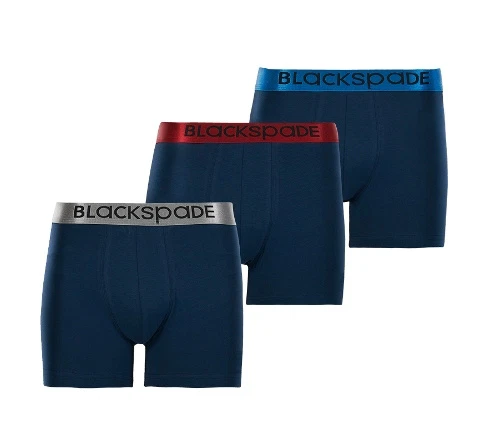 3lü Erkek Boxer Paket Modern Basics BlackSpade 9470