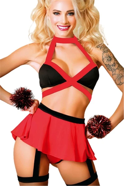 Bacak Aksesuarlı Ponpon Kız Kostümü 3416