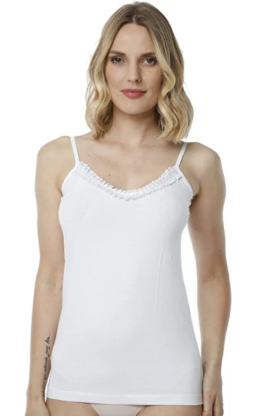 Bayan Likralı Süprem Beyaz Atlet Hmd 2442