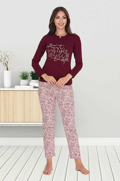 Modal Uzun Kol Bayan Pijama Takımı Berland 3312