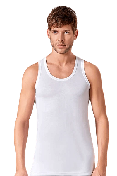 Erkek Beyaz Modal Atlet Berrak 1035