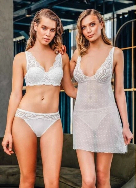 Gecelikli Kadın Sütyen Takım 3'lü Büşra 1884