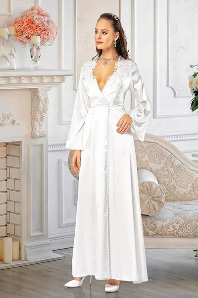 Ekru Clas Gecelik Sabahlık Takımı For Dreams 4921