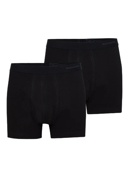 Erkek Boxer 2li Paket Loose Fit Siyah BlackSpade 9626