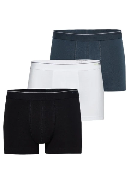 Erkek Boxer Shorty 3lü Paket Tender Cotton Black Spade 9670