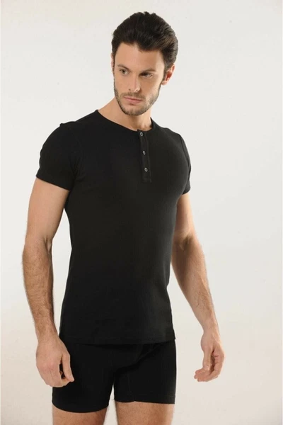 Düğmeli Kollu Pamuklu Atlet Hmd 506