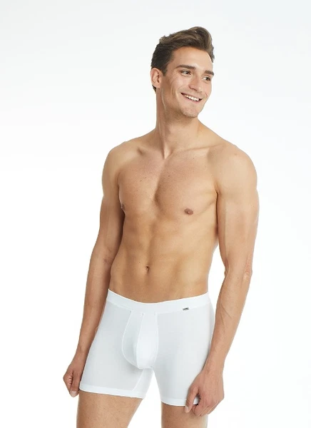 Erkek Modal Boxer Beyaz BlackSpade 9313