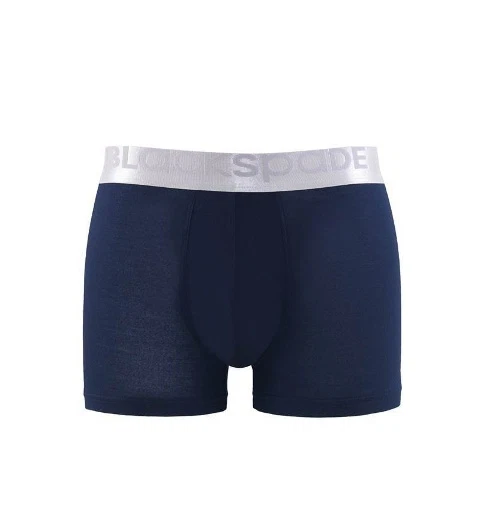 Erkek Modal Elastan Boxer Silver Lacivert BlackSpade 9302