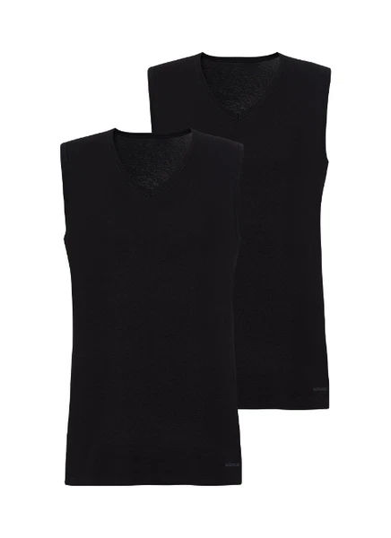 Erkek Tshirt 2li Paket Tender Cotton Siyah BlackSpade 9677