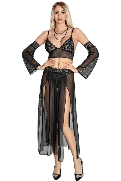 Fantazi Gecelik Takım Siyah Lily Bianca 1819