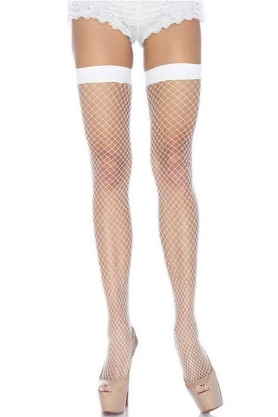 Kadın Beyaz File Jartiyer Çorap Vonda Wear 80846B