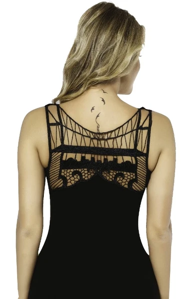 Likralı Lez Dantelli Atlet Bayan HMD 2470