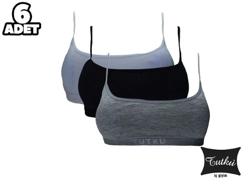 Kız Çocuk Pedli Alıştırma Sütyen 6'lı Tutku 0847