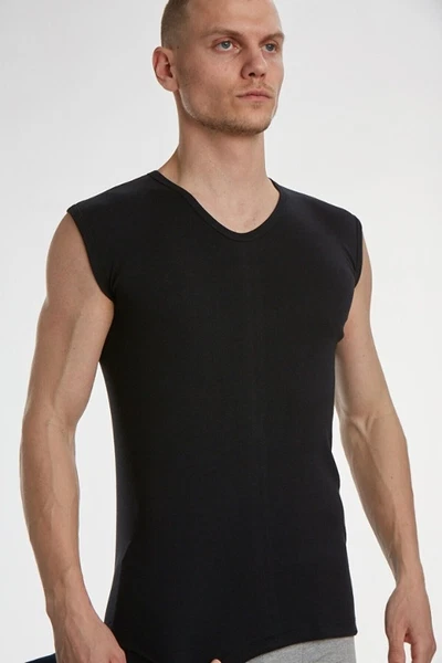 X-man V Yaka Sıfır Kol Likralı Tişört 735