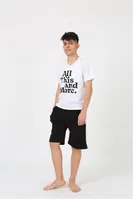Kısa Kollu Cepli Garson Boy Penye Şortlu Pijama Takımı Akbeniz 20377 Beyaz detay görünüm
