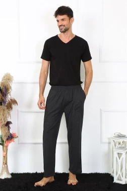 Pamuklu Antrasit Erkek Tek Alt Pijama Akbeniz 27495