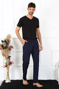 Akbeniz Cepli Erkek Pamuklu Lacivert Tek Alt Pijama Akbeniz 27495 - Alternatif Görünüm