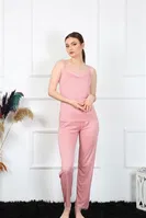 İnce Askılı Somon Kadın Pijama Takımı Akbeniz 4136 Somon
