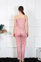 İp Askılı Kalpli Somon Kadın Pijama Takım Akbeniz 4138 Somon görsel 4
