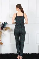 İp Askılı Yeşil Ekoseli Kadın Pijama Takım Akbeniz 4135 Yeşil görsel 4