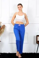 Lastikli Pamuklu Kadın Tek Alt Pijama Akbeniz 27465 Saks
