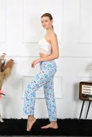Kalpli Mavi Kadın Pamuklu Tek Alt Pijama Akbeniz 27469 Mavi detay görünüm
