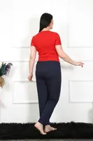 Lacivert Büyük Beden Tek Alt Kadın Pijama Akbeniz 27472 Lacivert görsel 5