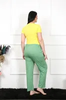 Büyük Beden Yeşil Kadın Tek Alt Pijama Akbeniz 27473 Yeşil görsel 4