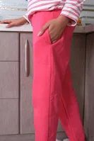 Enine Çizgili Uzun Kollu 3 İplik Kadın Pijama Takım Akbeniz 4179 Beyaz görsel 4