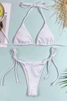 Yandan Bağlamalı V Kesim Bikini Altı Angelsin 4210 Beyaz detay görünüm