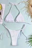 Yandan Bağlamalı V Kesim Bikini Altı Angelsin 4210 Beyaz farklı açı