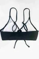 Angelsin Bağlamalı Şık Bikini Üstü MS43109-Siyah Siyah farklı açı