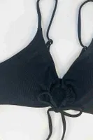 Angelsin Bağlamalı Şık Bikini Üstü MS43109-Siyah Siyah görsel 4