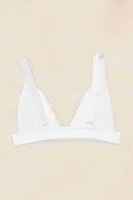Kalın Askılı Kaplı Bikini Üstü Beyaz Angelsin MS4373 Beyaz farklı açı
