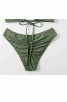 Angelsin Brezilyan Arkadan Büzgülü Bikini Altı Yeşil Yeşil farklı açı