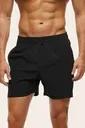 Basic Fermuarlı Cepli Deniz Şortu Siyah Angelsin MS 3407 - Siyah