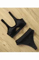 Angelsin Şık Bikini Altı Siyah MS41609 Siyah farklı açı
