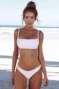 Beyaz Askılı Bikini Takım Angelsin 4254