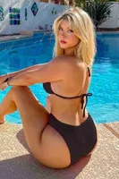Yüksek Bel Siyah Bikini Altı Angelsin 4260 Siyah detay görünüm