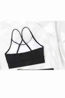 Angelsin Sırtı Çapraz Şık Tankini Bikini Üstü Siyah Siyah görsel 4