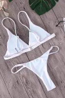 Üçgen Ayar Askılı Bikini Üstü Beyaz Angelsin 3998 Beyaz görsel 4