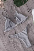 Ayar Askılı Üçgen Bikini Üstü Gri Angelsin 4000 Gri farklı açı