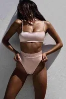 V Kesim Yüksek Bel Bikini Altı Pembe Angelsin 4220 Pembe farklı açı