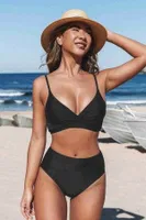 Yüksek Bel Bikini Altı Siyah Angelsin MS42008 Siyah