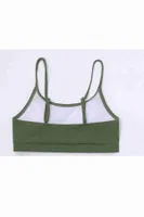 Angelsin Yüksek Bel Özel Kumaş Tankini Bikini Üstü Yeşil Yeşil detay görünüm