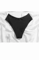 Yüksek Bel Şık Bikini Altı Siyah Angelsin MS43458 Siyah farklı açı