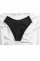 Yüksek Bel Şık Bikini Altı Siyah Angelsin MS43458 Siyah görsel 4