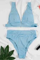 Angelsin Yüksel Bel Bikini Altı Mavi Mavi farklı açı