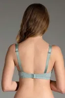 Askıları Taş İşlemeli Double Push Up Sütyen New Bra 9017 Petrol görsel 8